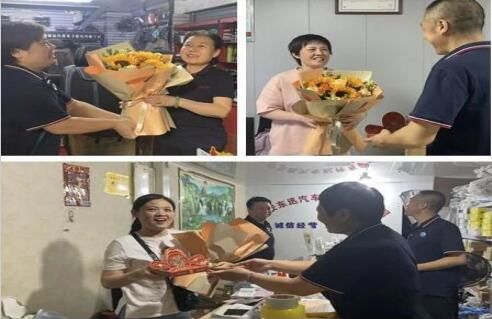 鮮花送學子 濃濃海納情